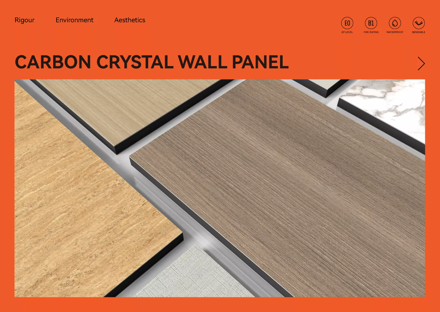 carbon crystal wall panel