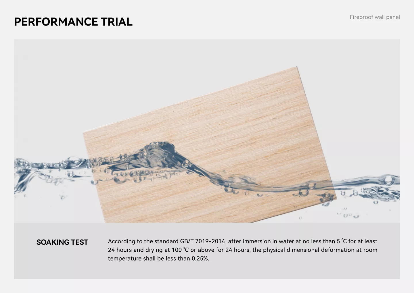fireproof wall panel