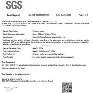 fireproofing testing report‌