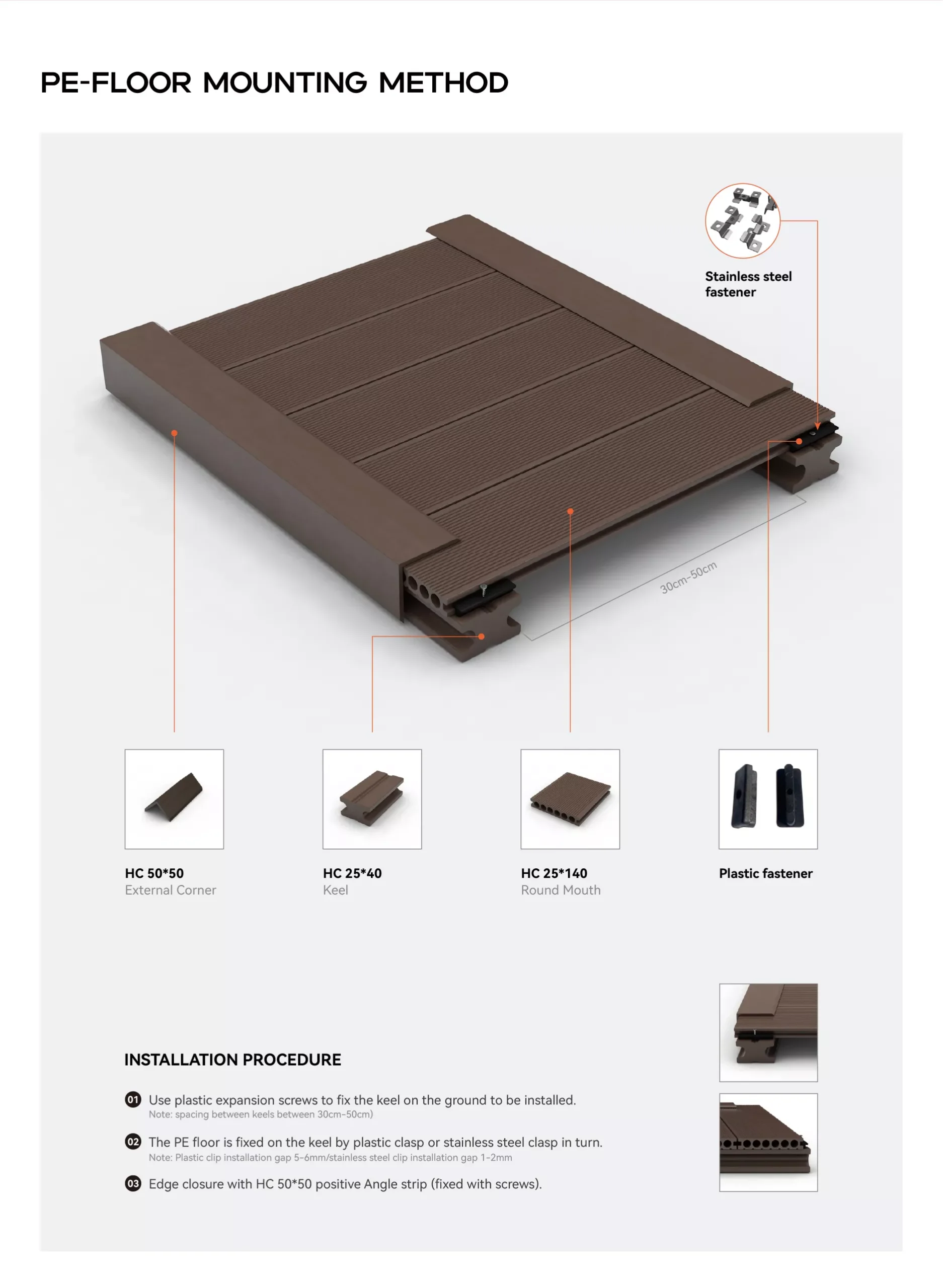 hc 23*148 embossed round mouth