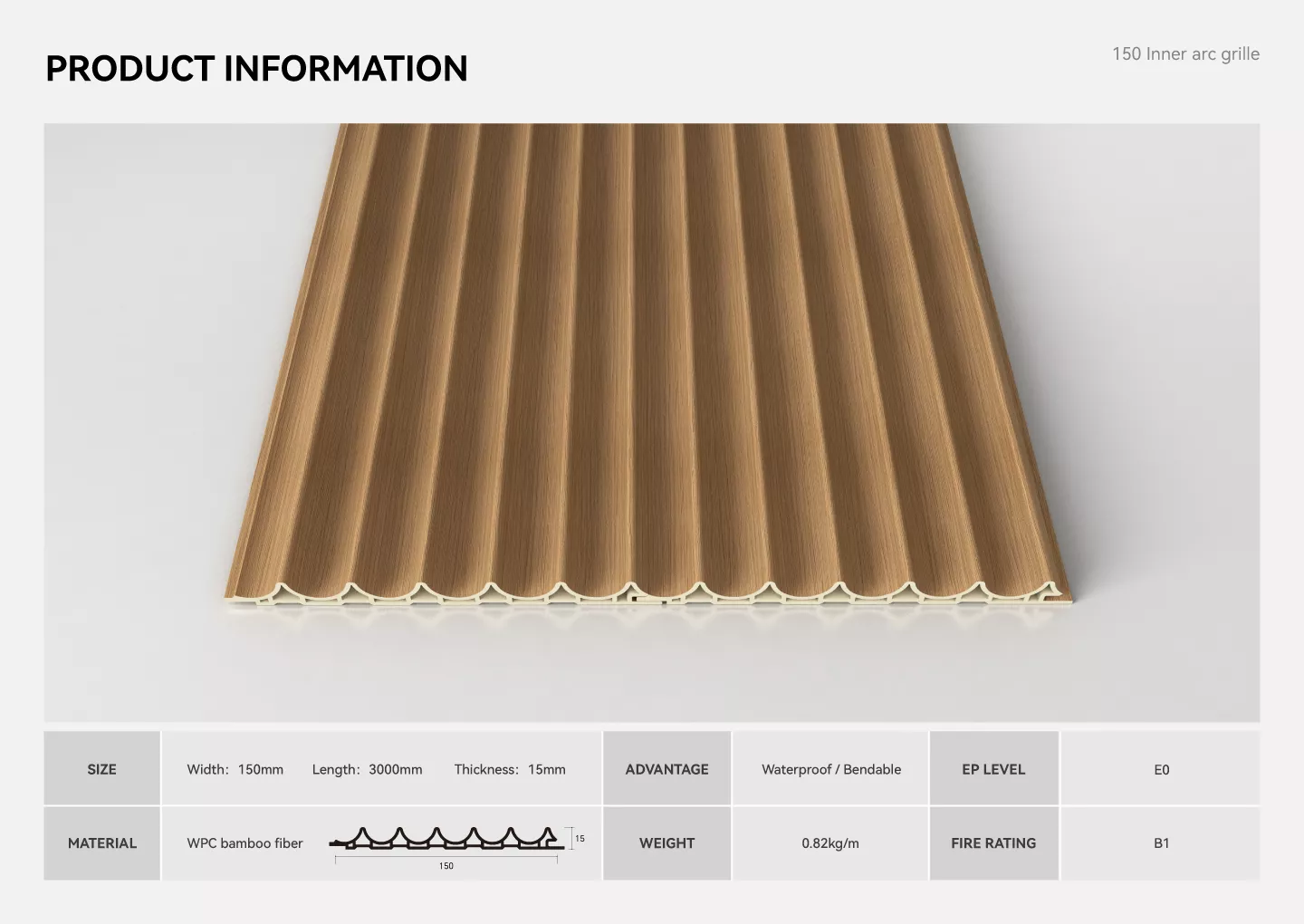 150 inner arc grille